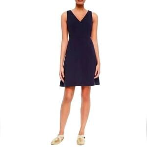 Tory Burch Sleeveless V Neck Black Dress 10